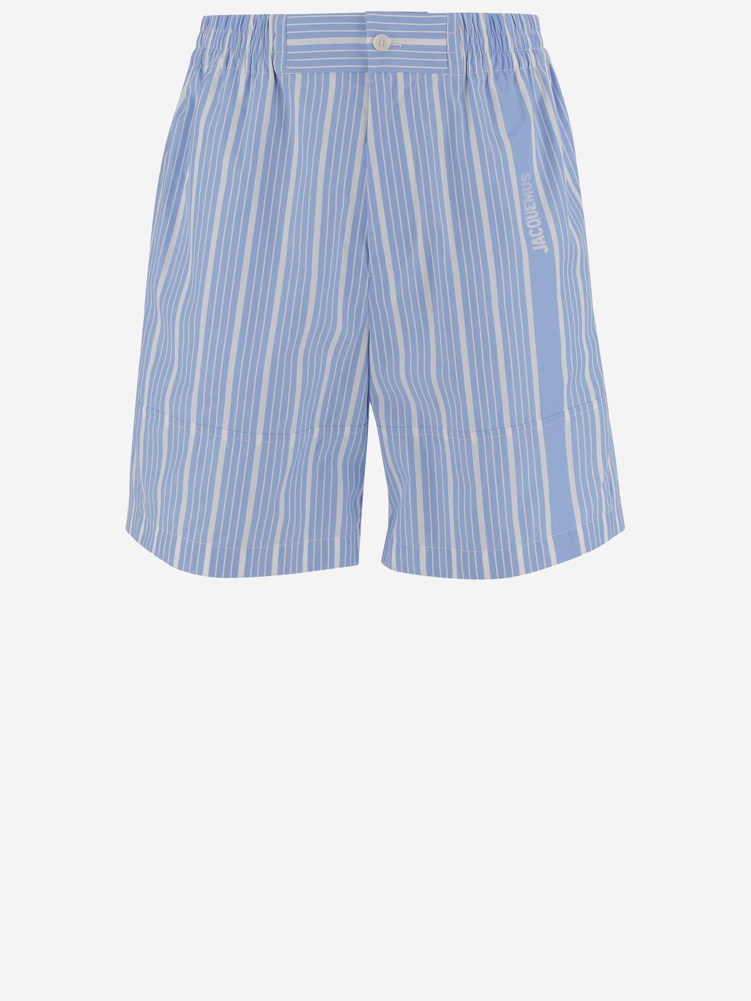 Jacquemus Aloe Cotton Short Pants in Blue for Men | Lyst UK