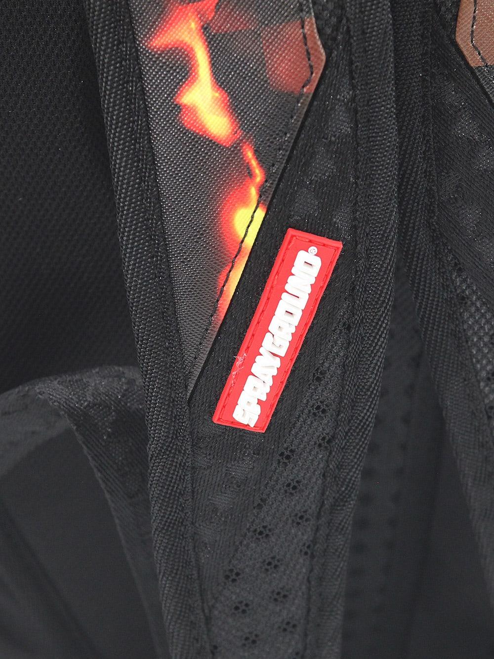 Sprayground Burnt Sharks In Paris Duffel Bag in Black for Men