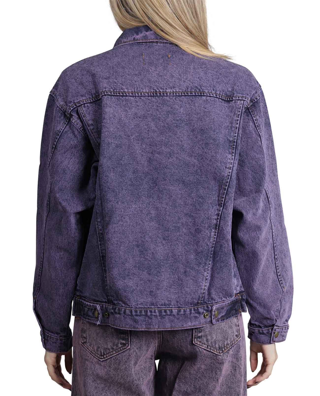 Liberal Youth Ministry Purple Denim Jacket in Blue