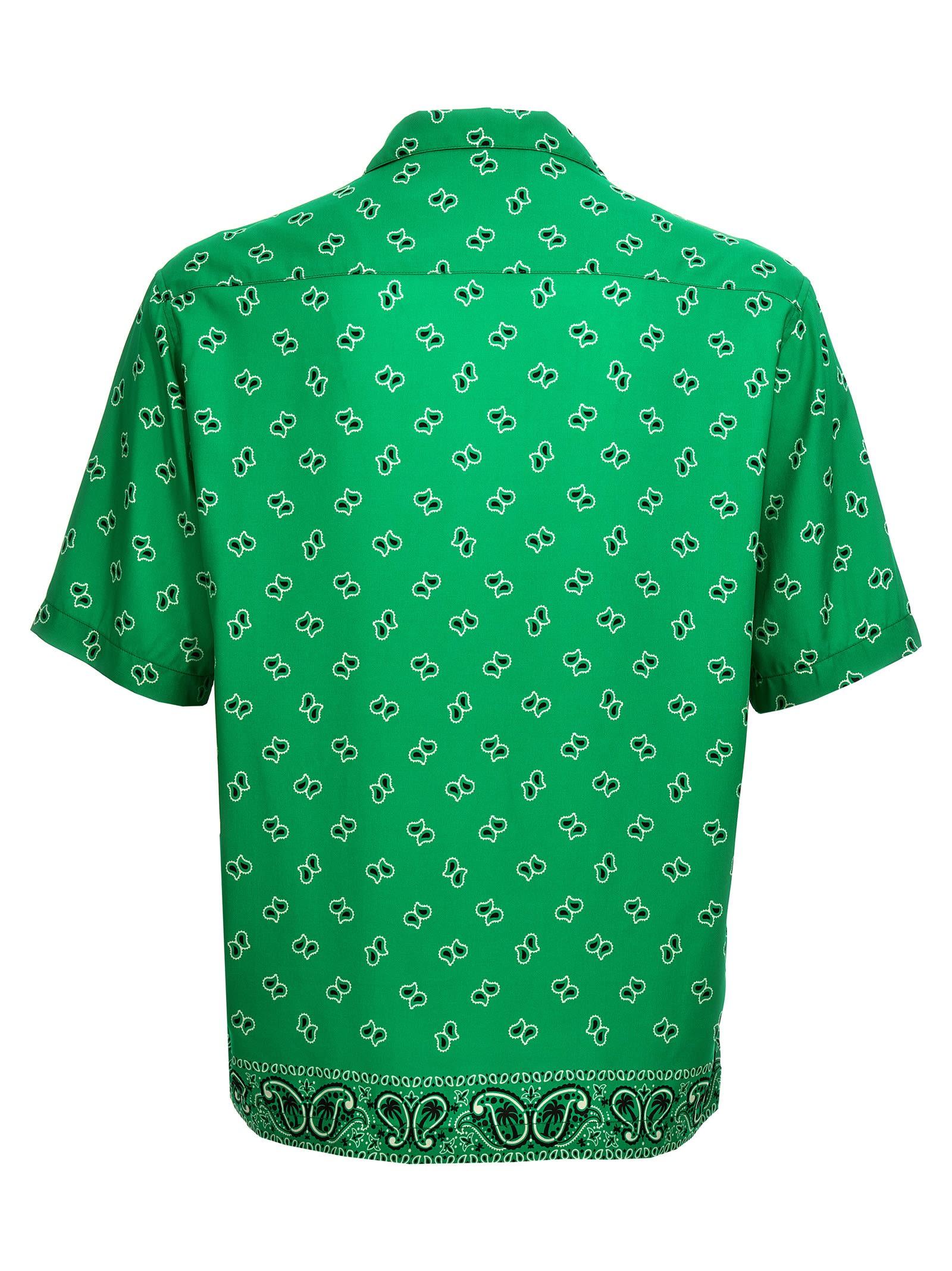 Palm Angels Starry Night bowling shirt - Black