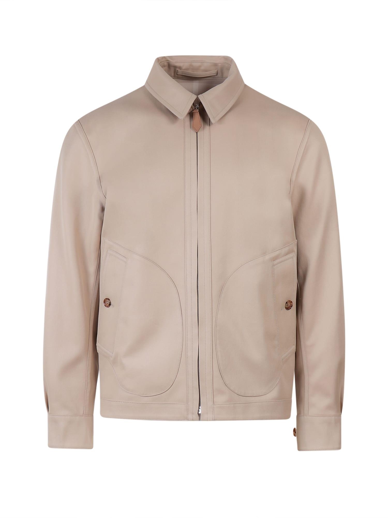 Burberry Cotton Harrington Jacket in Beige (Natural) for Men - Save 6% |  Lyst