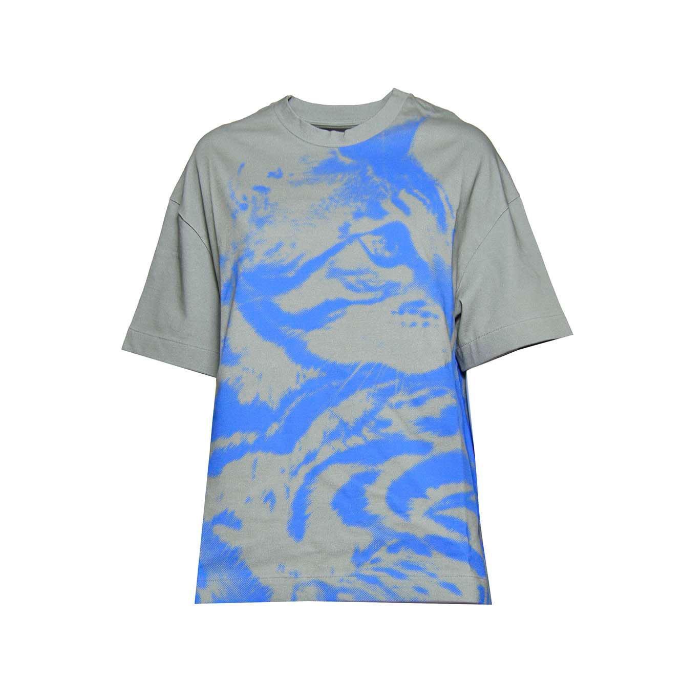 Tシャツ・カットソー JIL SANDER Woman T-Shirt Blue J40GC0005J45031 402 Jil Sander Cat-printed Crewneck T-shirt in Blue | Lyst