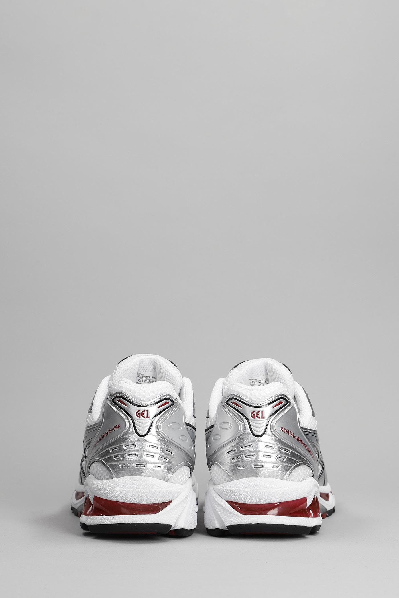 Asics Gel kayano 14 Sneakers In Silver Synthetic Fibers in White