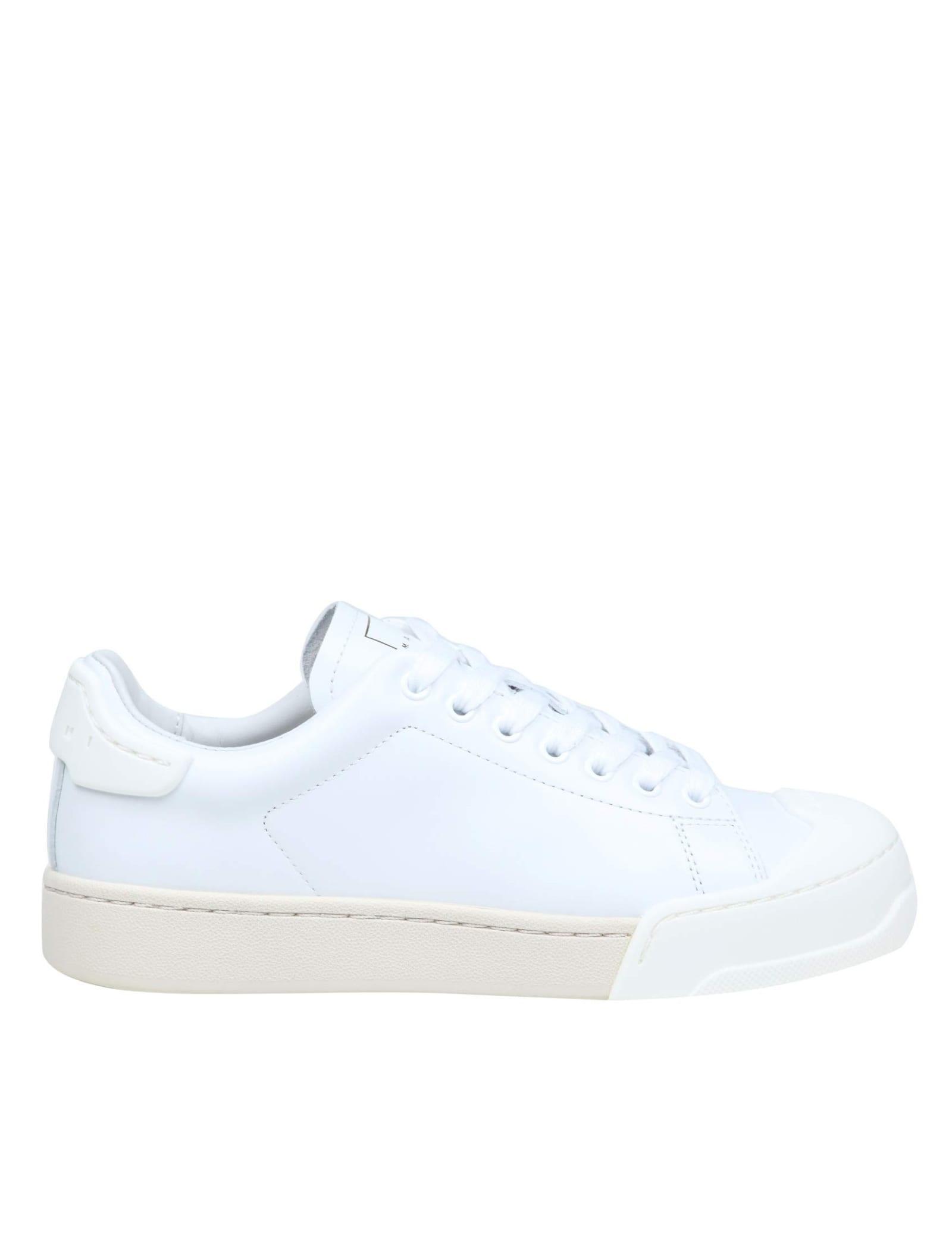 Marni Dada Bumper Sneakers In White Leather | Lyst