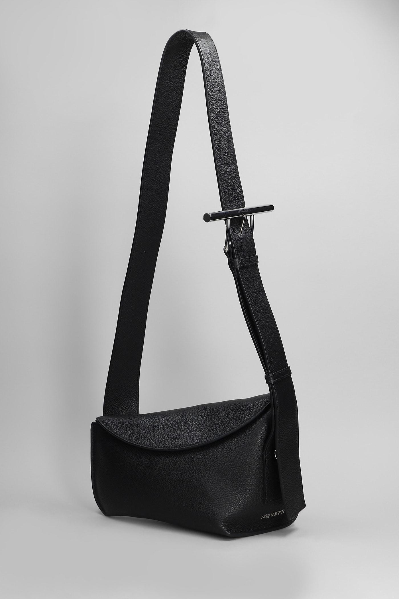 Alexander McQueen Sling T Bar Shoulder Bag In Black Leather Lyst