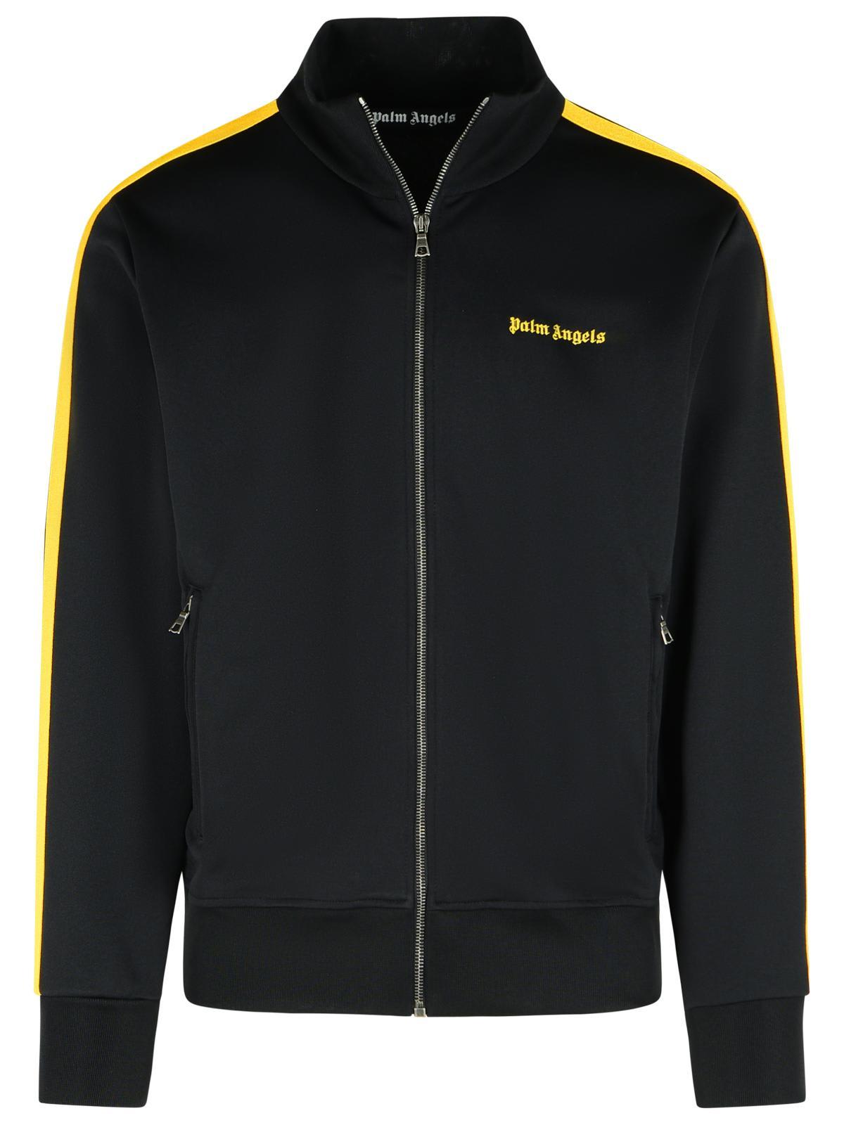 Palm Angels ウール ジップアップジャケット Palm Angels logo-embroidered zip-up Jacket | Black | FARFETCH