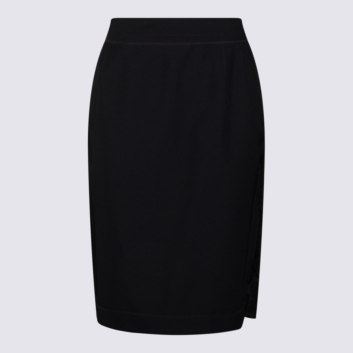 スカート MAISON MARGIELA Women Skirts SI0MA0003 Maison Margiela Skirt Black Womens Maison Margiela