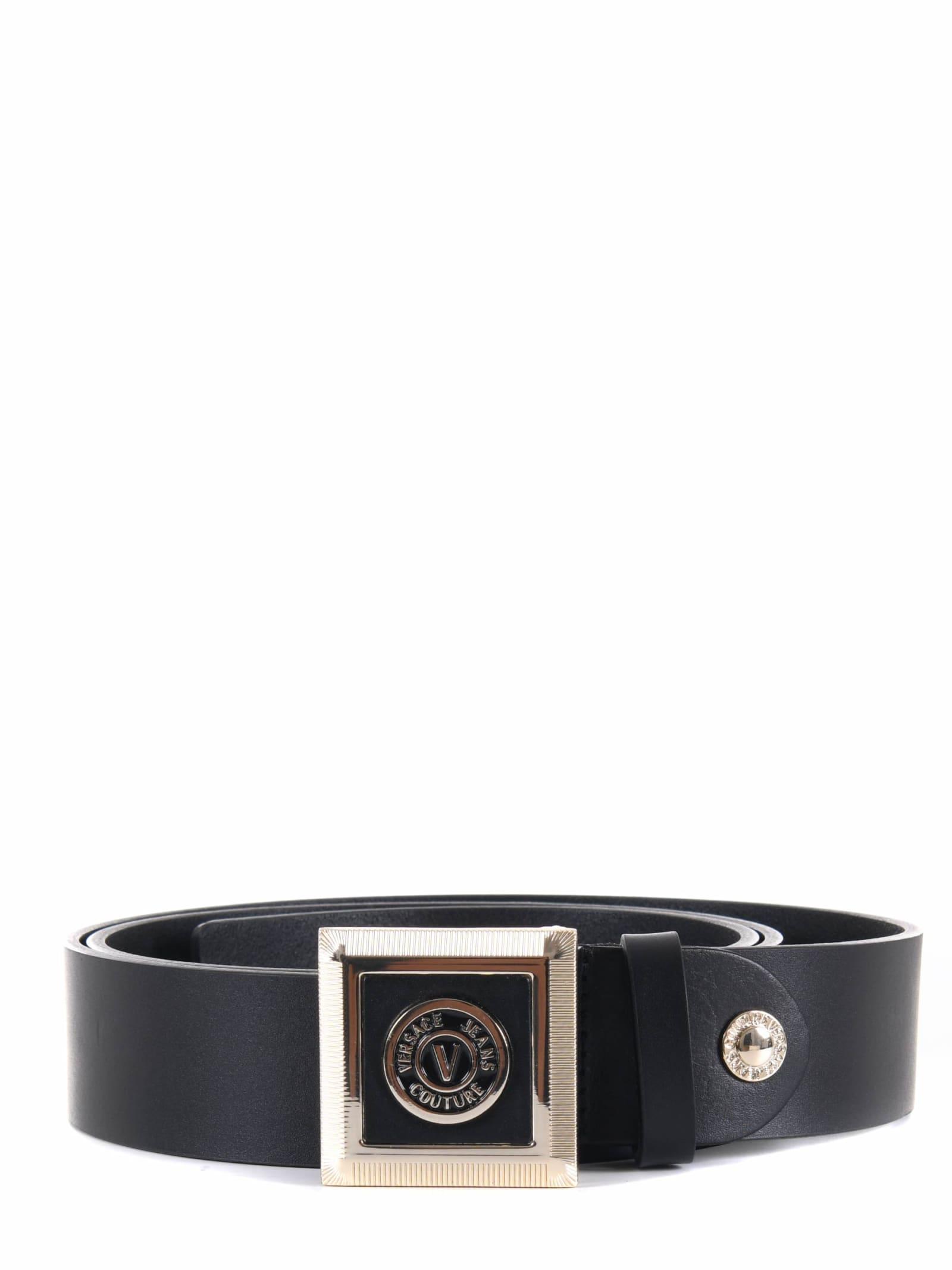 Versace Jeans Couture Belts Black in White for Men