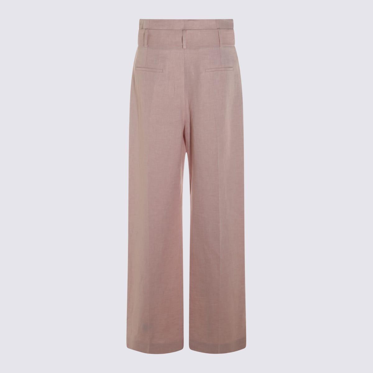 パンツ ELEVENTY PINK LINEN PANTS Eleventy Linen Pants in Pink | Lyst