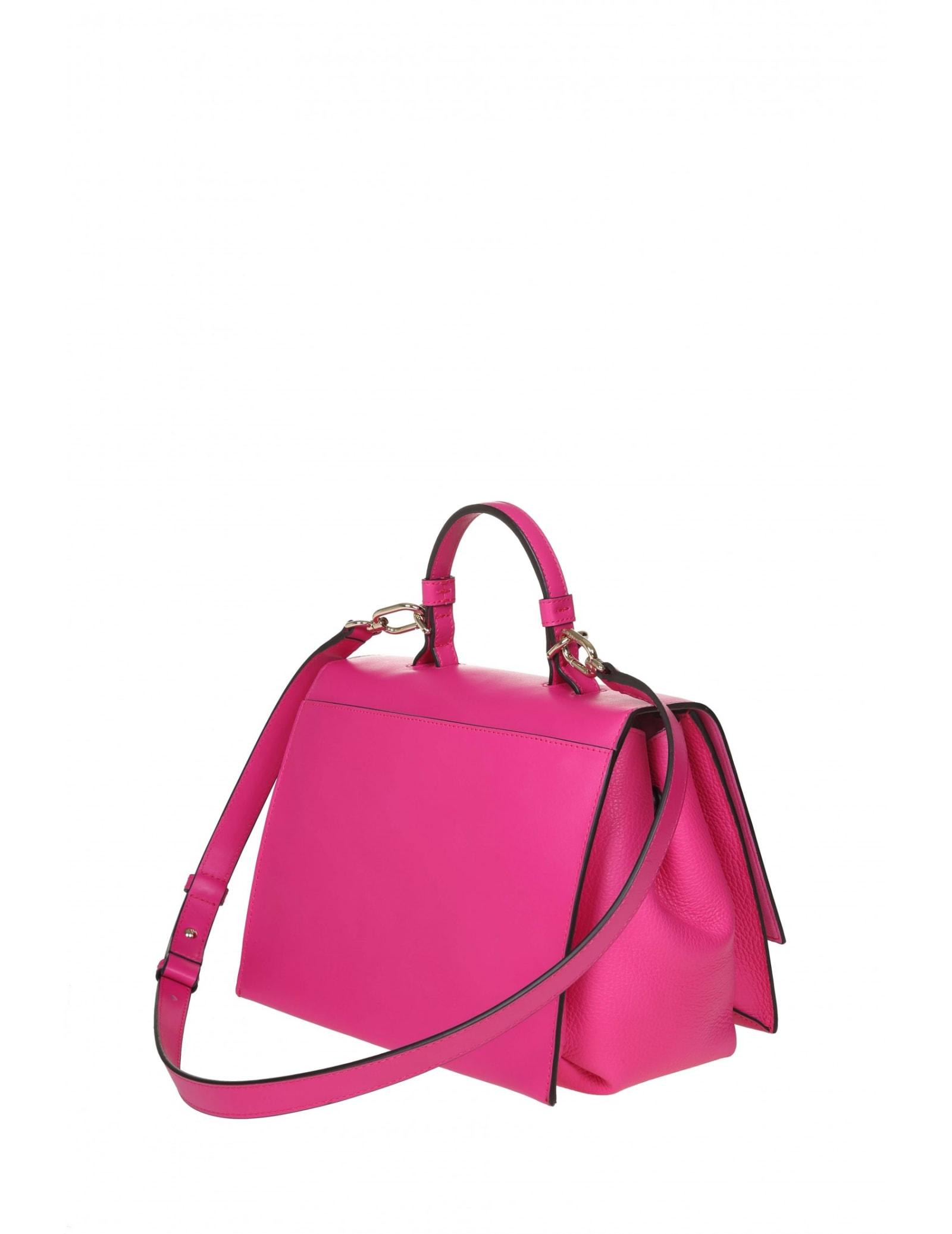 Furla Emma S Bag In Fuchsia Color Leather in Pink | Lyst
