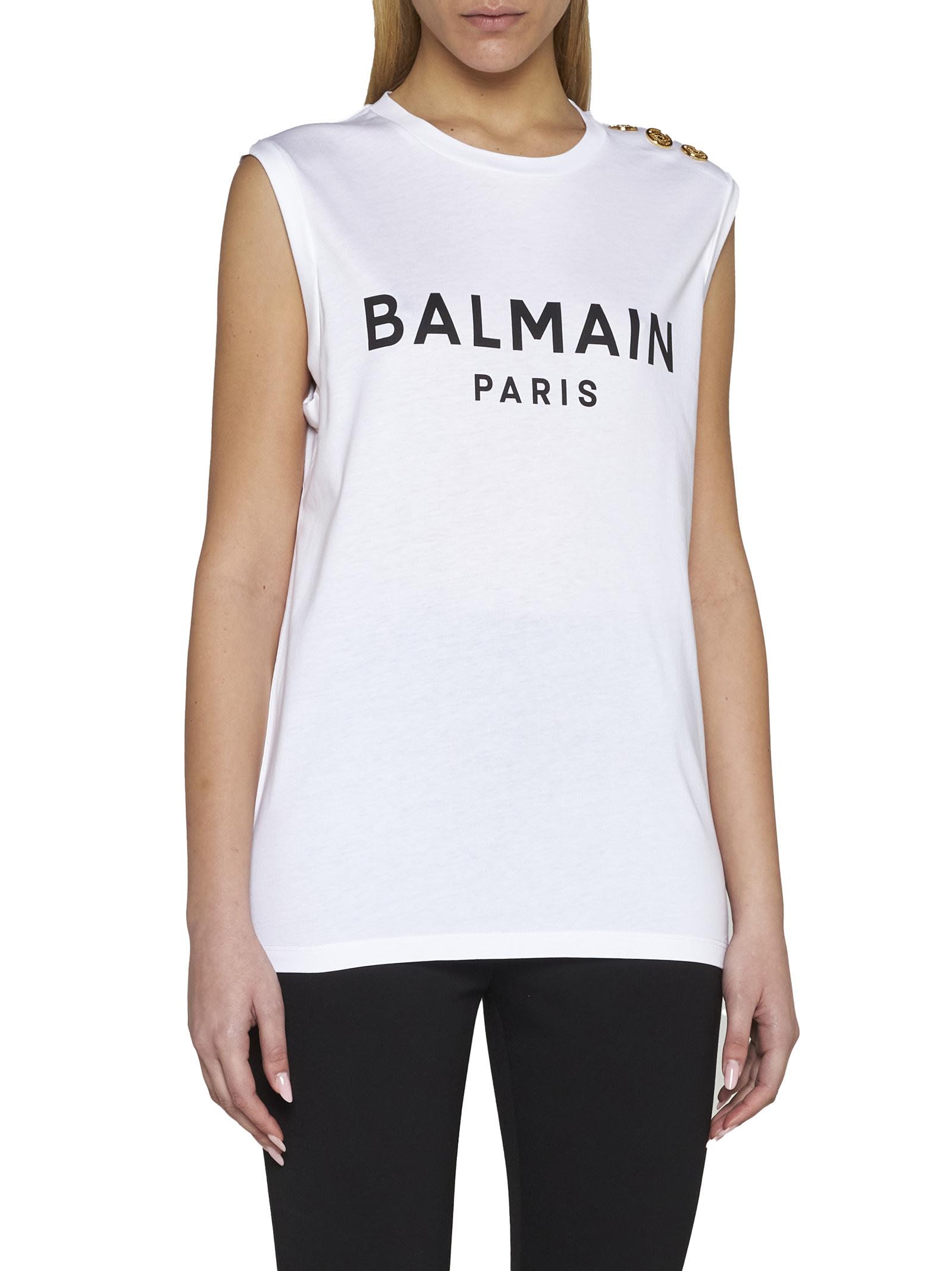 Balmain T-shirt in White | Lyst