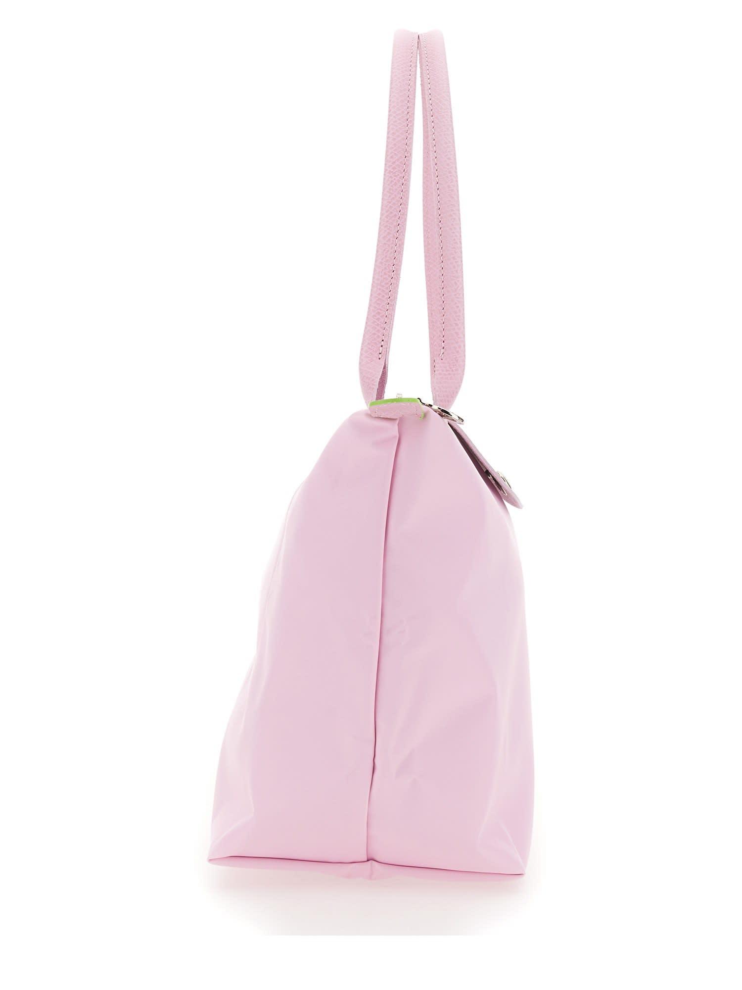 Longchamp Le Pliage Green Small Shoulder Tote - Pink – Kith