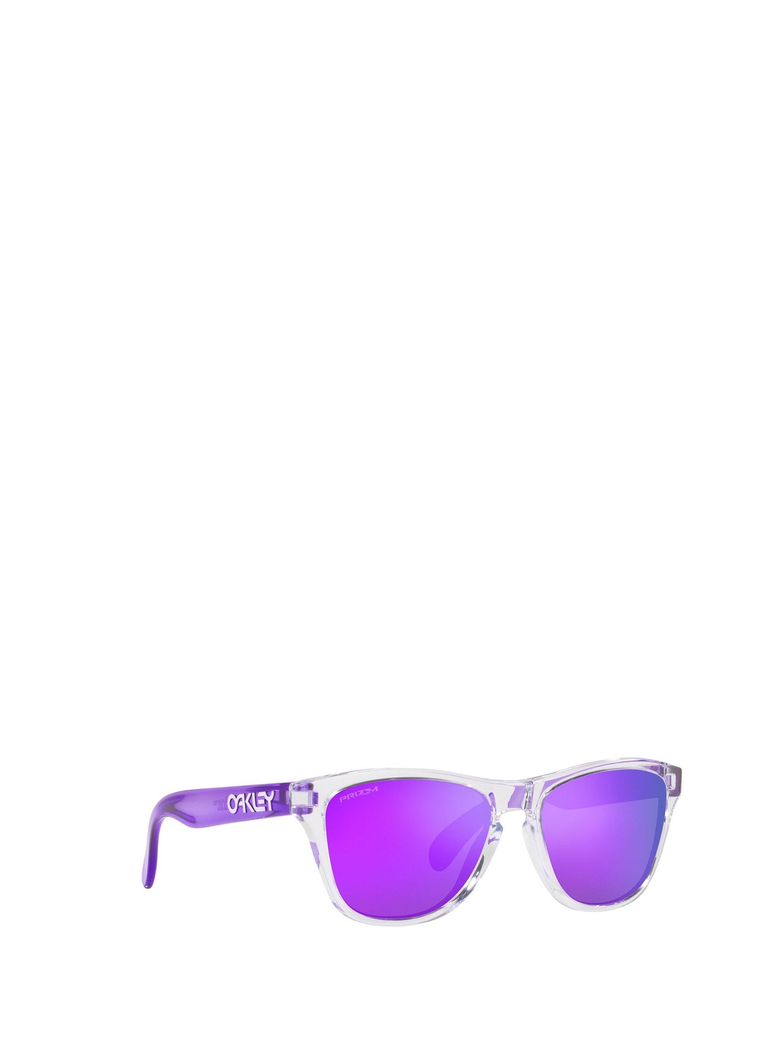 Oakley Oj9009 Clear Sunglasses in Purple | Lyst