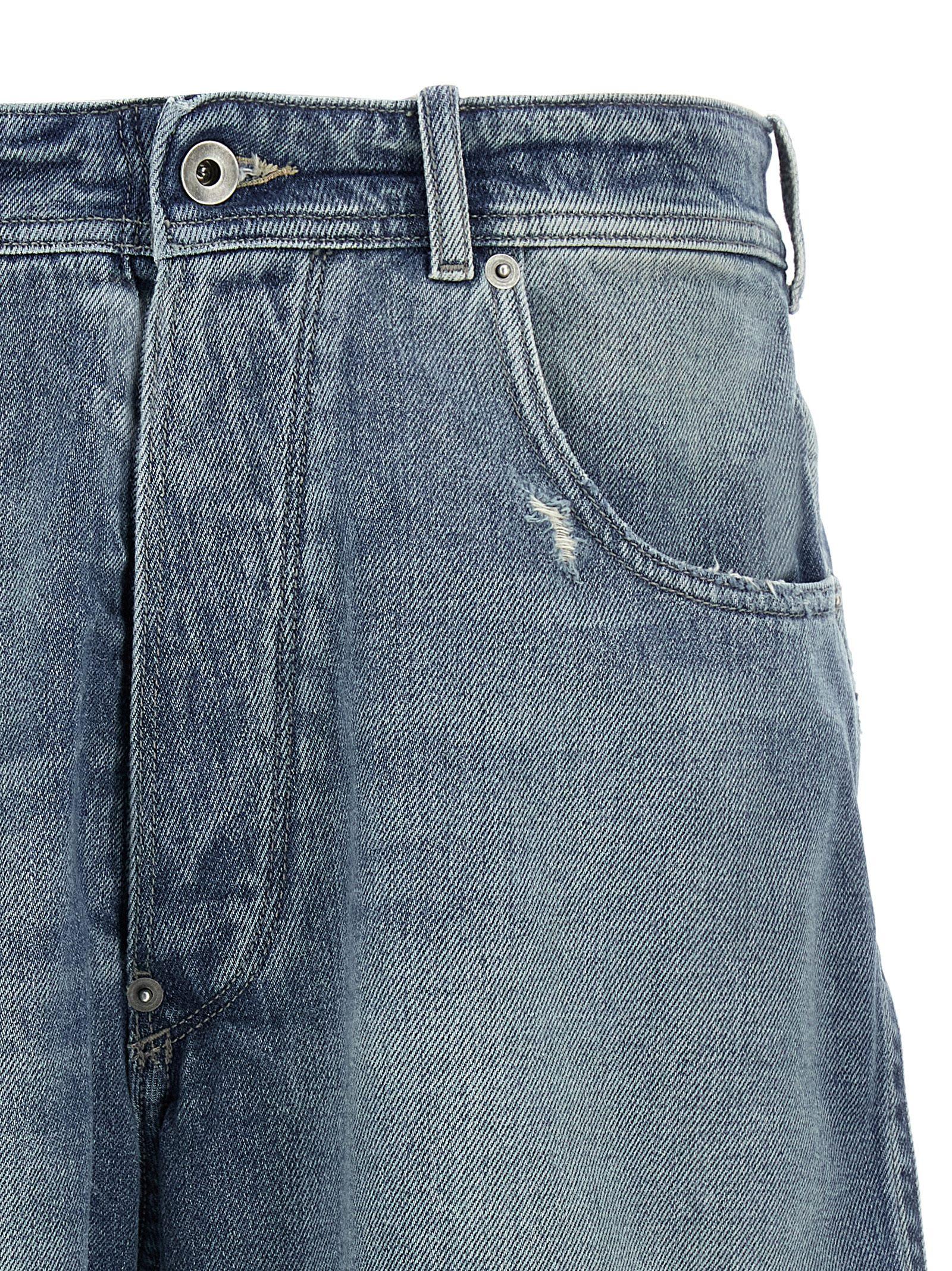 Maison Margiela Denim Buckle Bermuda Shorts in Blue for Men