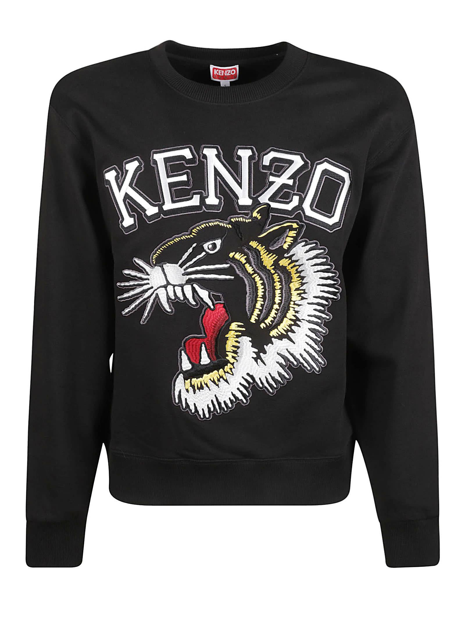 KENZO Tiger Varsity Classic Sweatshirt in Black for Men | Lyst