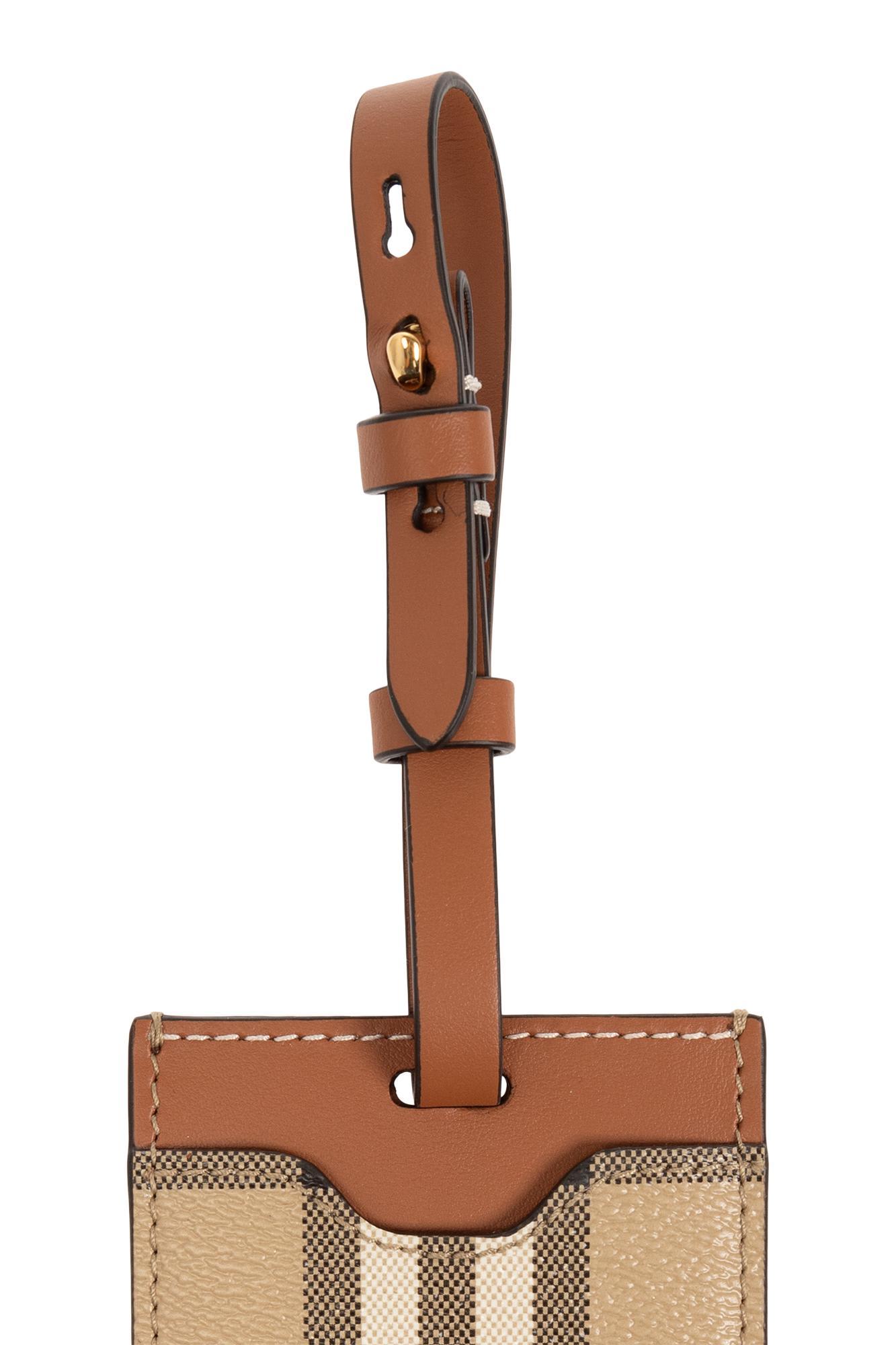 Burberry luggage tag online