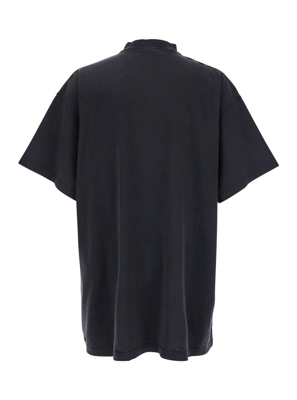 Balenciaga '3B Liquefied' T-Shirt With Logo On The Front And