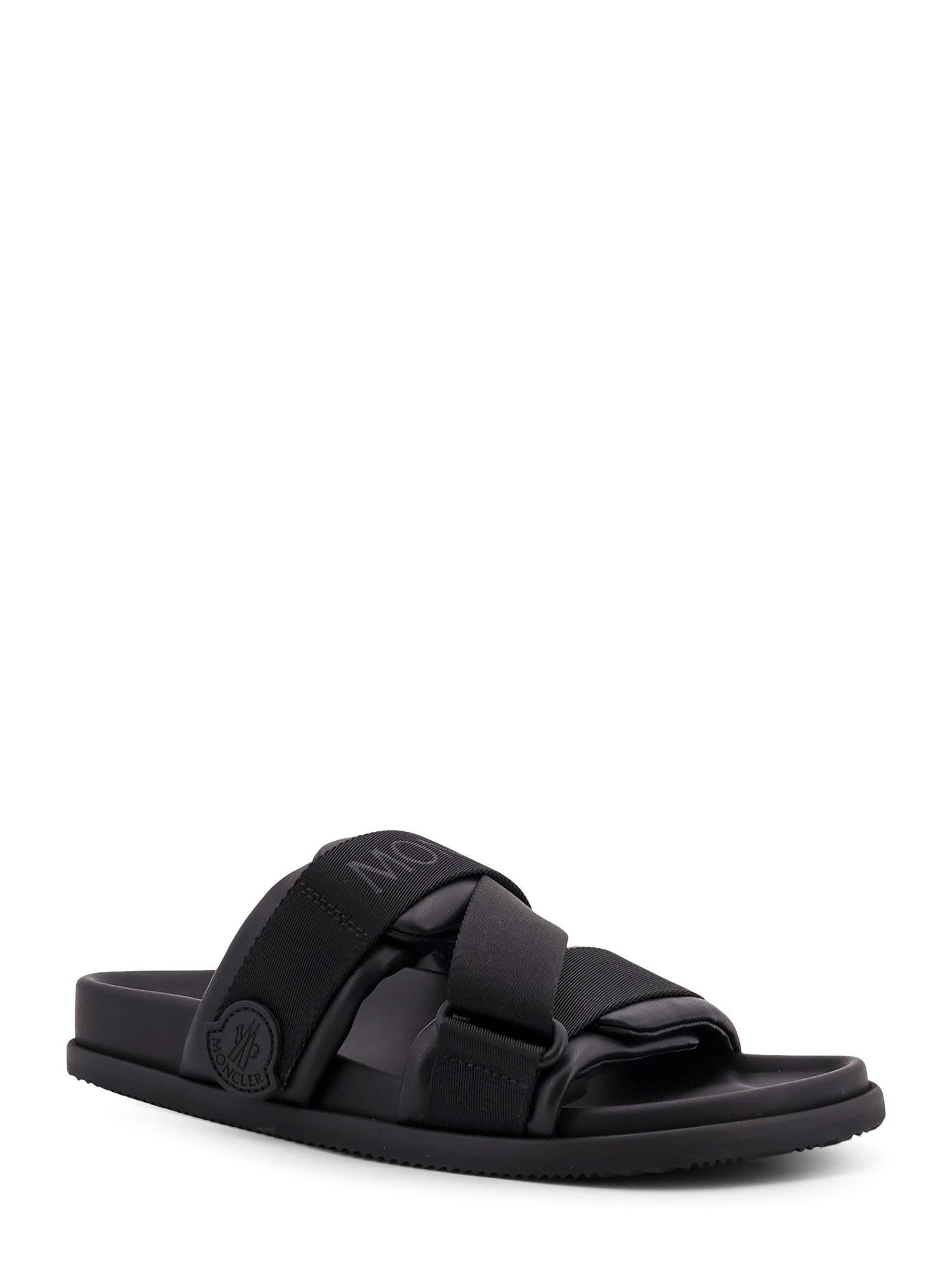 サンダル・ミュール MONCLER Mon summer leather sandals with nylon details Moncler Mon Summer Leather Crisscross Sandals | Neiman Marcus