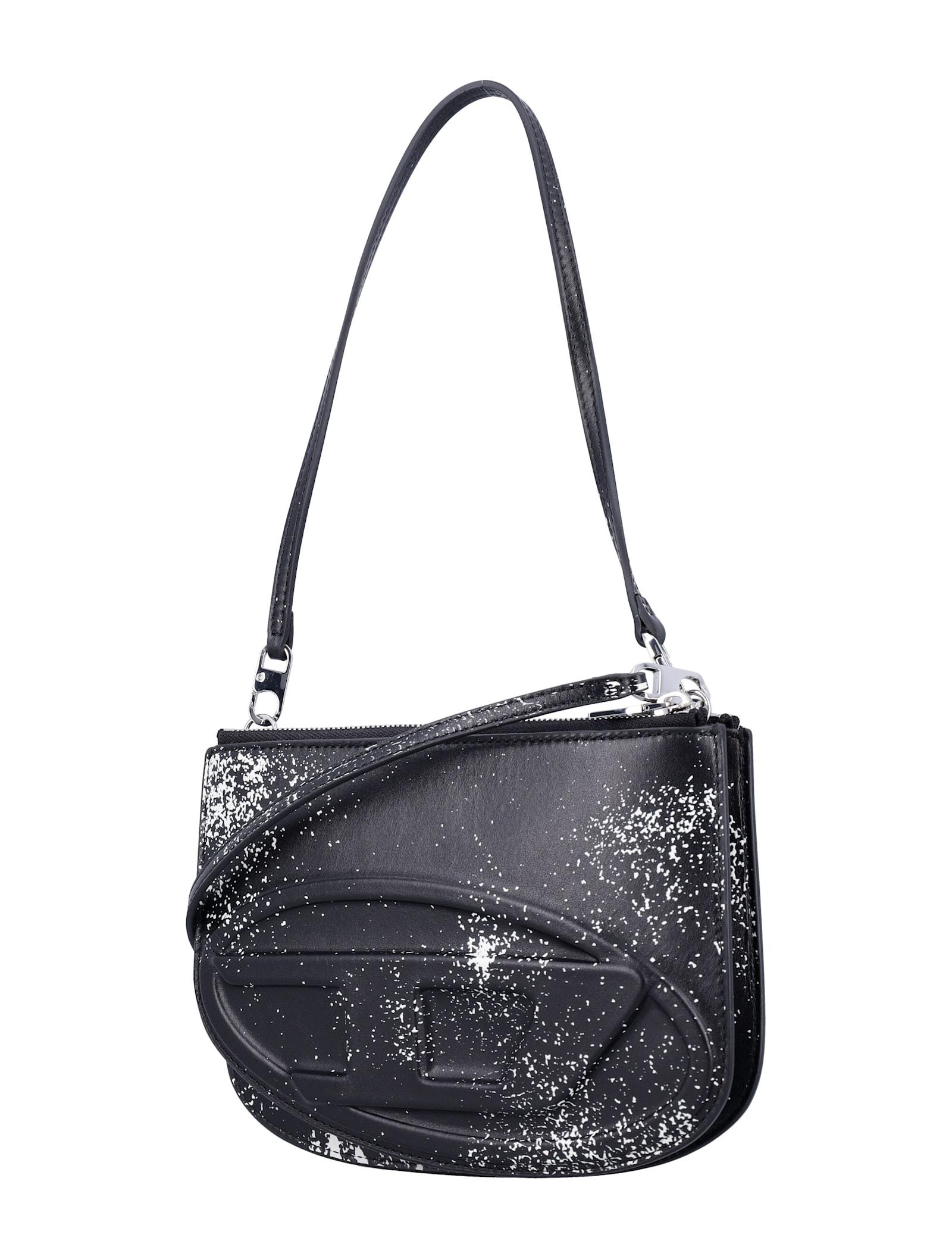 DIESEL 1st one shoulderbag BLK leather DIESEL 1-Dr Twin Leather 