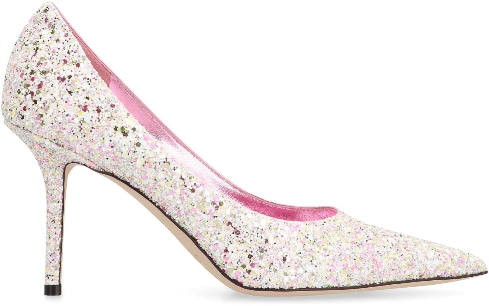 jimmy choo multicolor glitter