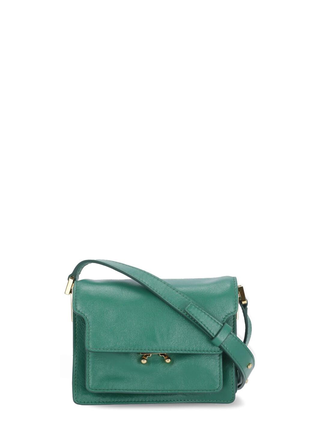 Marni Trunk Soft Mini Shoulder Bag in Green