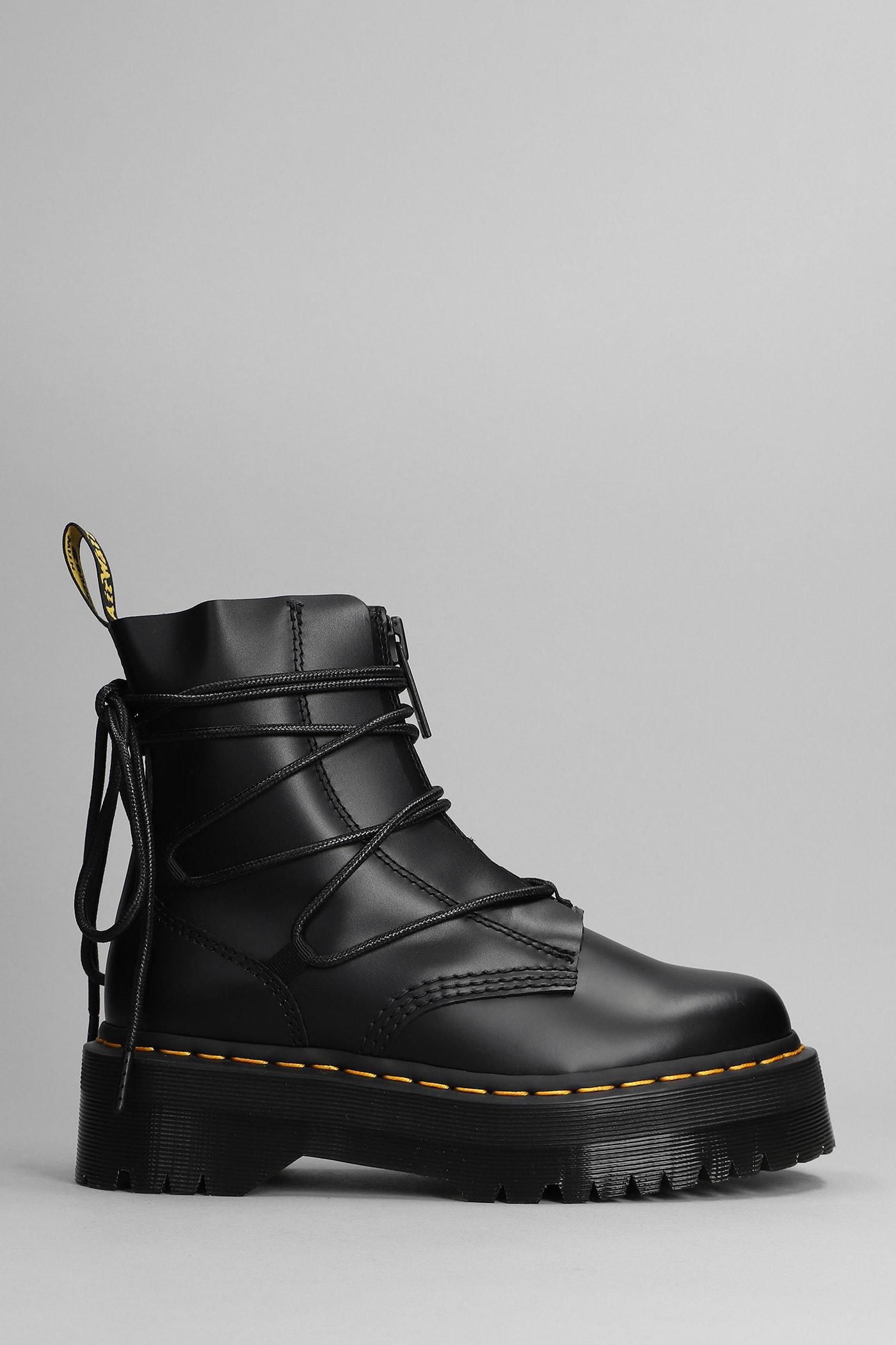 Dr. Martens Jarrick Ii Combat Boots In Black Leather | Lyst