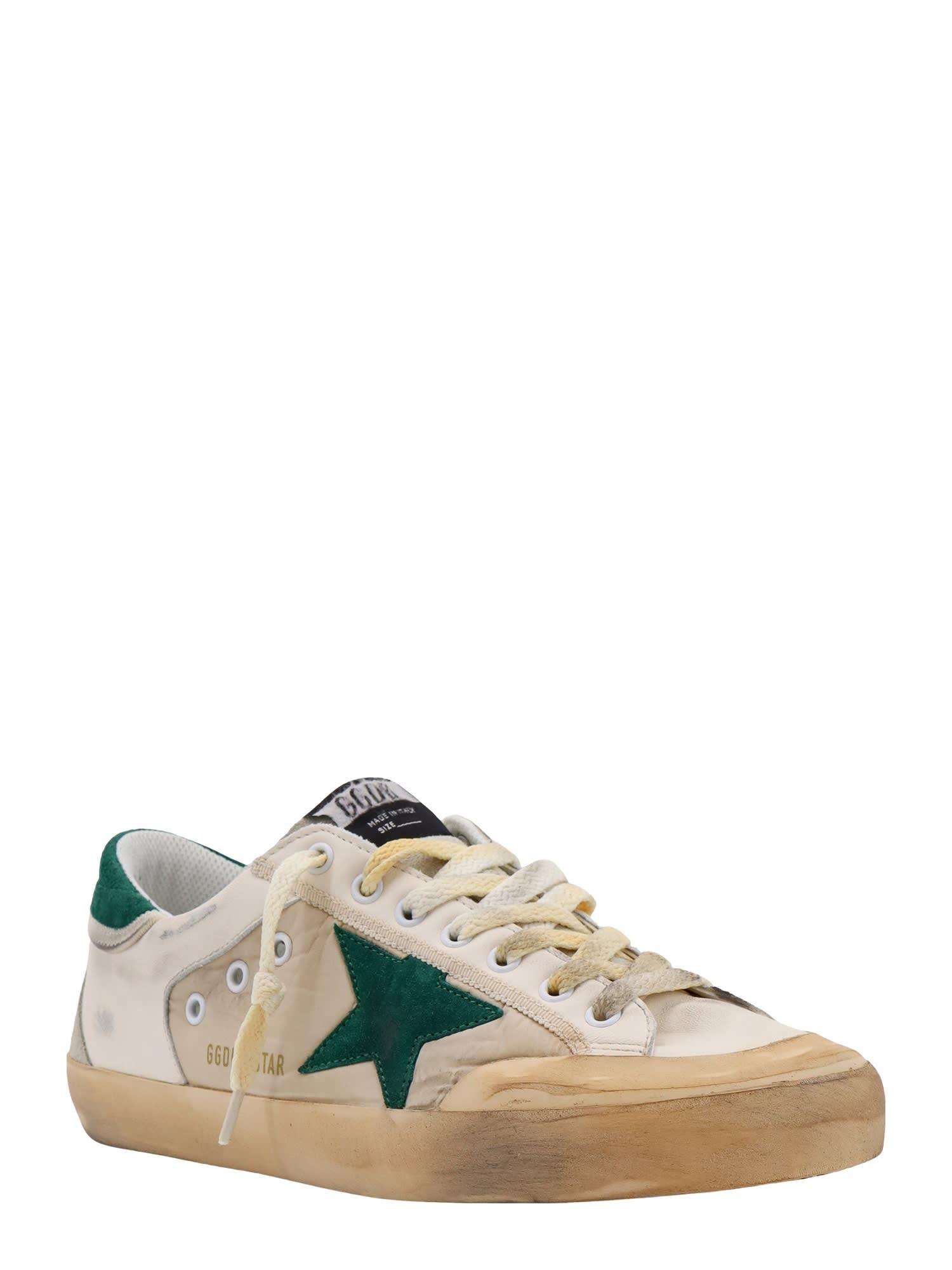 Golden Goose Super-Star Penstar Double Quarter in Green for Golden Goose Super-Star Penstar Double Quarter in Green for