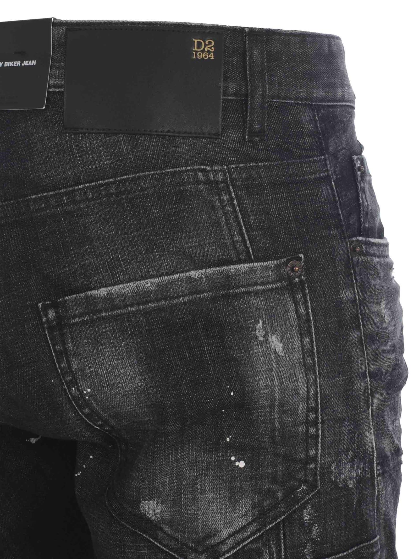 DSquared² Jeans "tidy Biker" in Gray for Men | Lyst