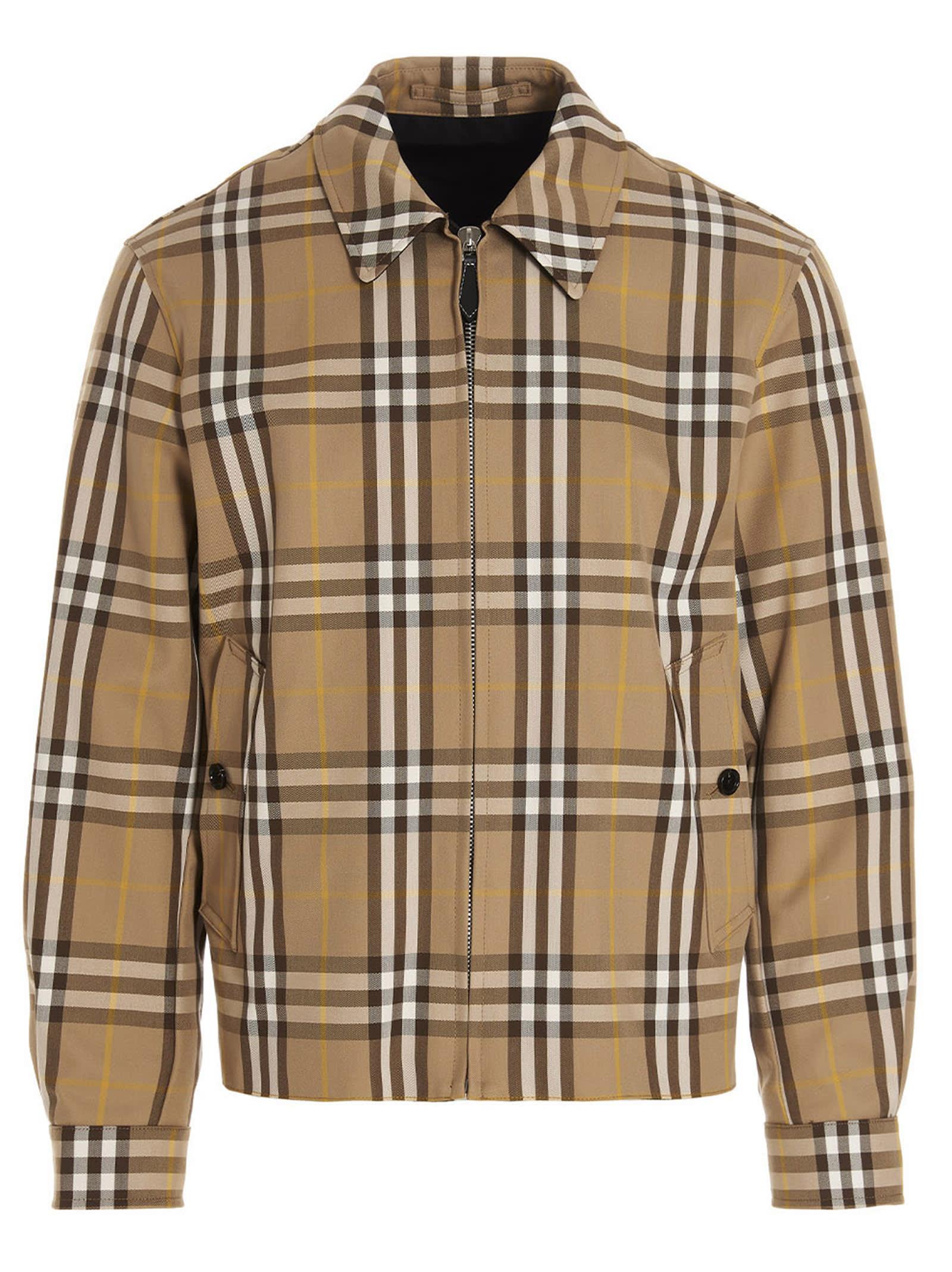 Burberry Cotton Harrington Jacket in Beige (Brown) for Men - Save 49% | Lyst