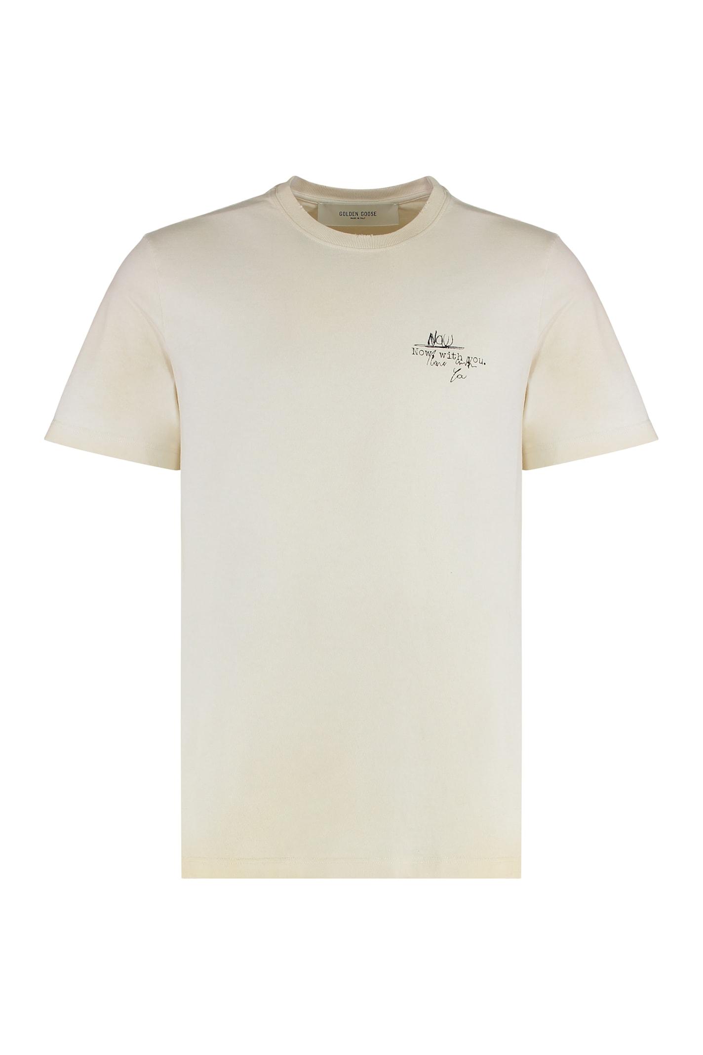 Tシャツ・カットソー Golden  Deluxe Brand Cotton T-Shirt With Print Golden Goose T-shirts for Men | Online Sale up to 40% off | Lyst