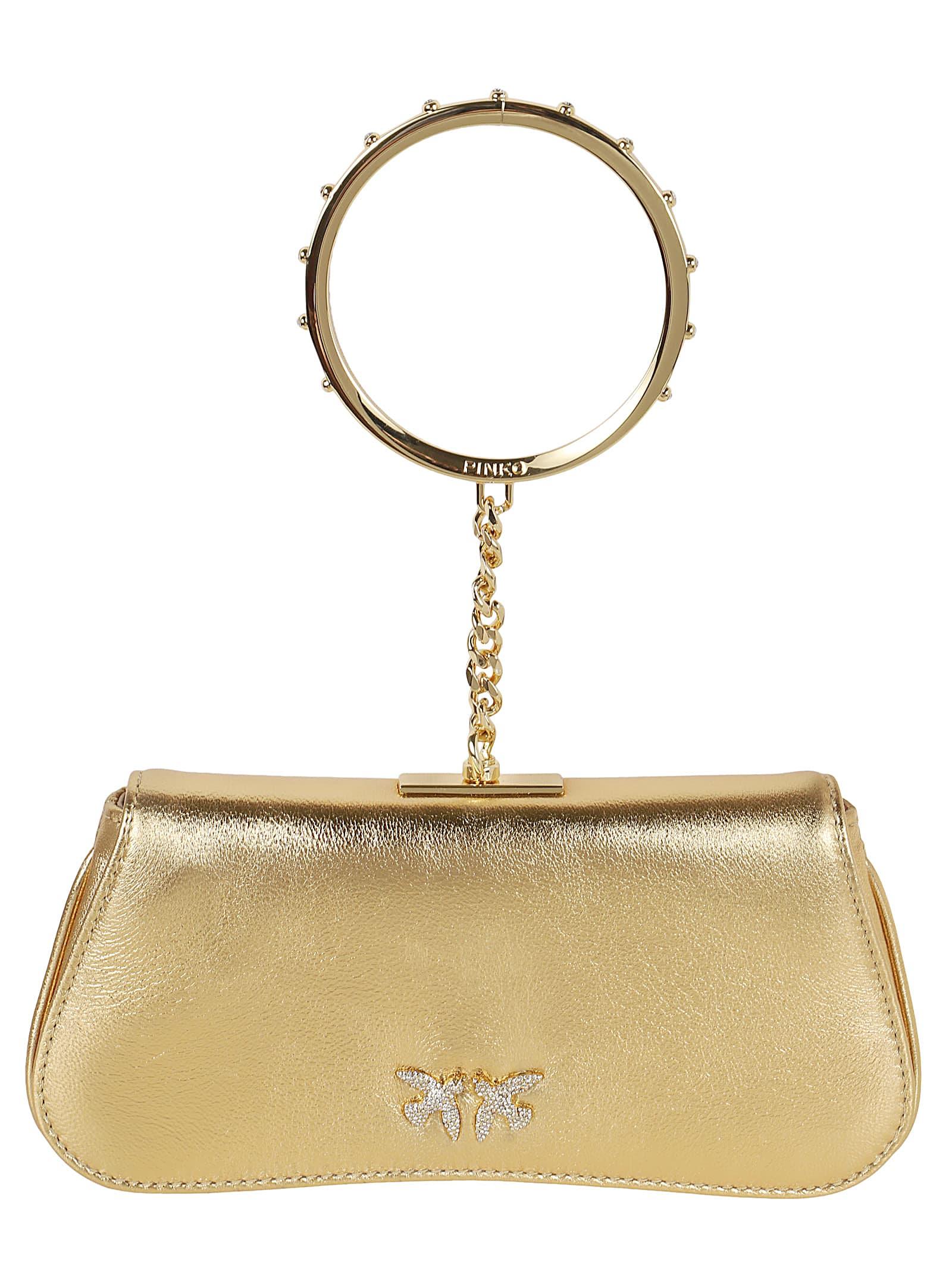 クラッチバッグ Pinko Clutches Pinko Love Birds Embellished Chain-Linked Clutch Bag in