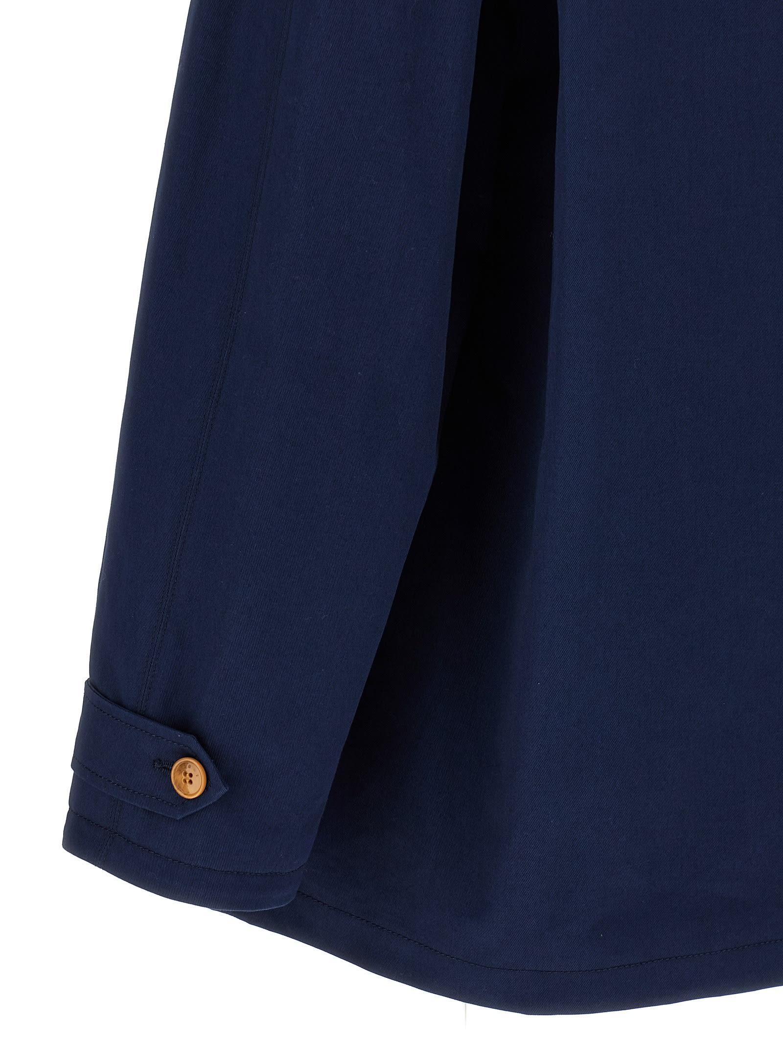 Marni Cotton Gabardine Parka in Blue for Men | Lyst