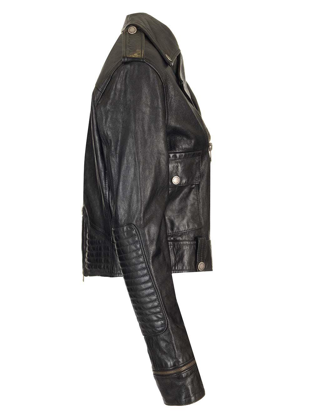 レザージャケット・コート Golden  Deluxe Brand Bike Leather Jacket Golden Goose Leather Biker Jacket in Black | Lyst