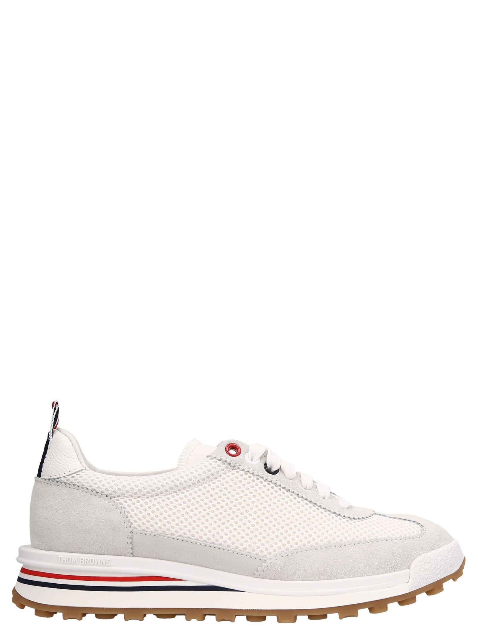 Thom Browne 'runner' Sneakers in White | Lyst