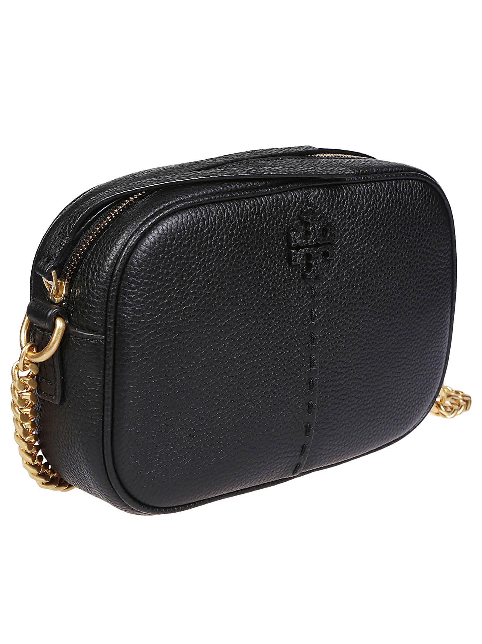  Tory Burch Women's Mcgraw Camera Bag, Black, One Size :  Clothing, Shoes & Jewelry
