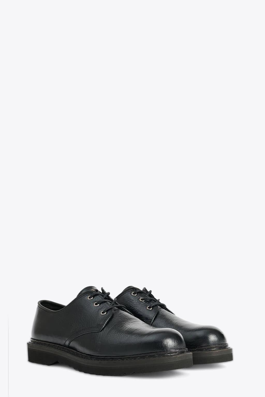 Our Legacy Trampler Shoe Black Cracked Patent Leather Derby Shoes