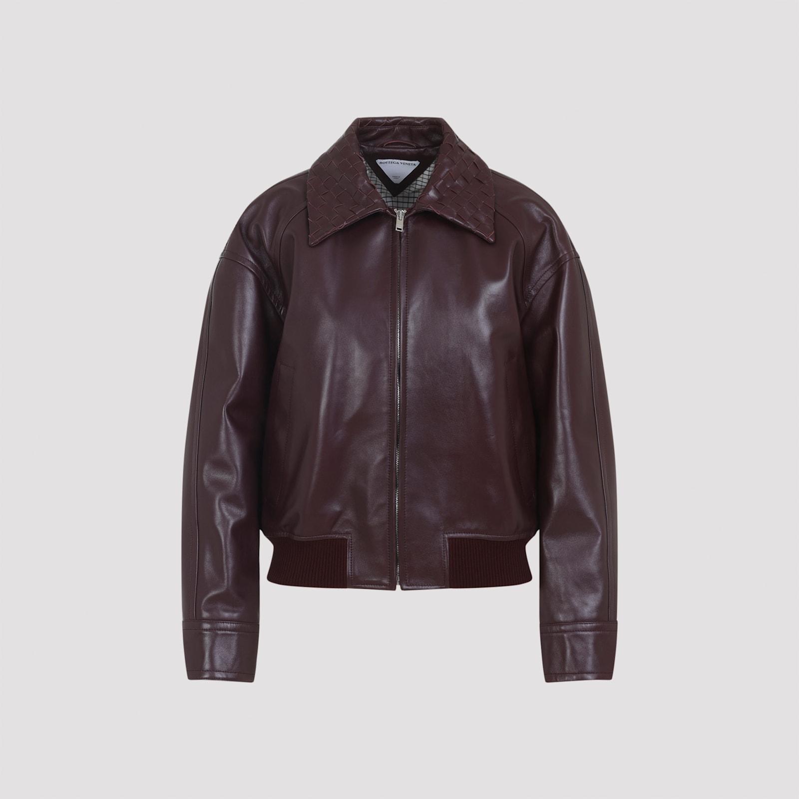 レザージャケット・コート BOTTEGA VENETA PADDED LEATHER VEST Bottega Veneta Men's Leather Puffer Jacket Vest Green Size S