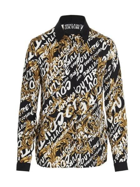 Versace Jeans Couture Camicia Con Stampa in Black | Lyst