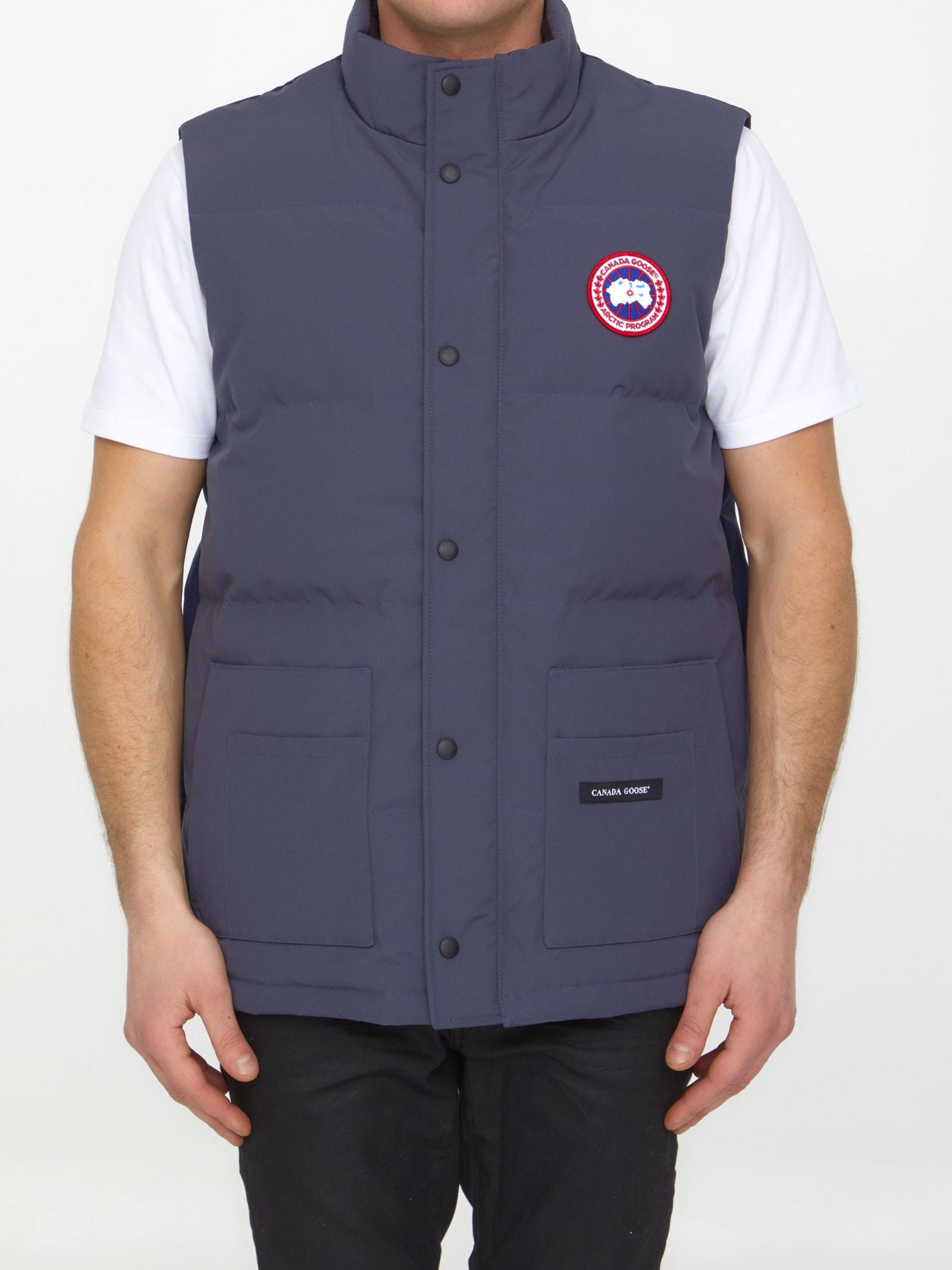 Canada Goose Freestyle Crew Sleeveless Vest in Blue for Men | Lyst