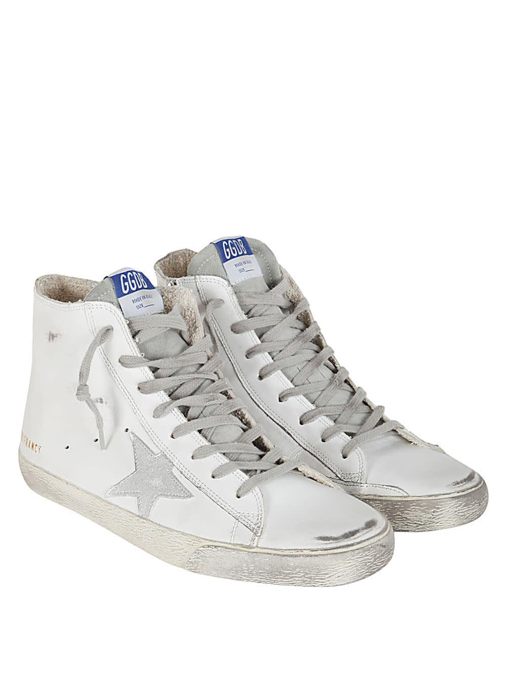 Golden Goose Francy Leather Upper Suede Laminated Star in White for Men |  Lyst