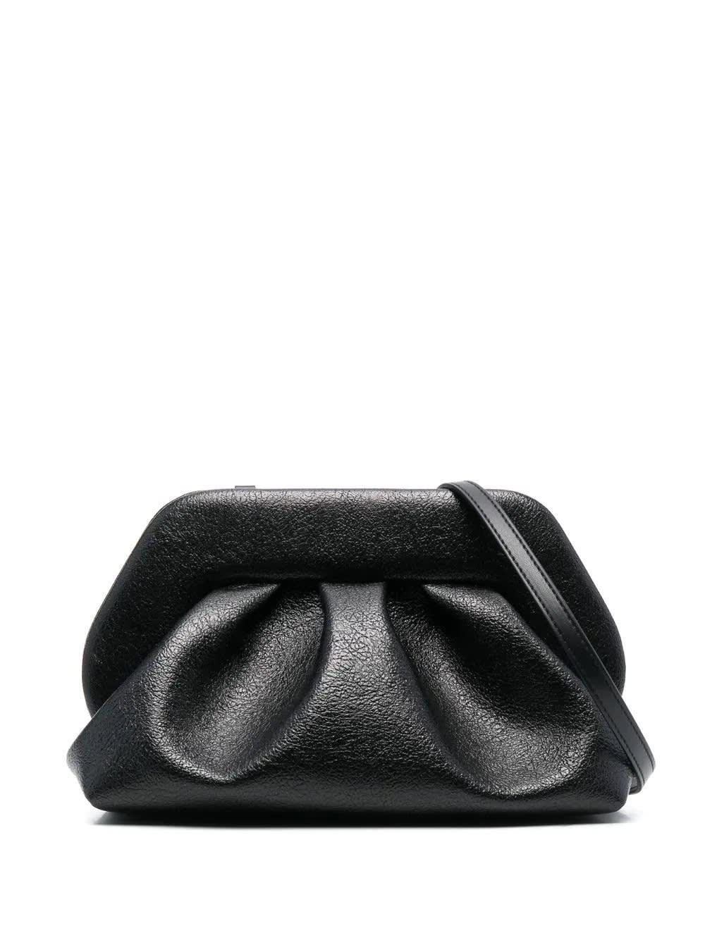 THEMOIRÈ Black Tia Laminated Clutch Bag | Lyst