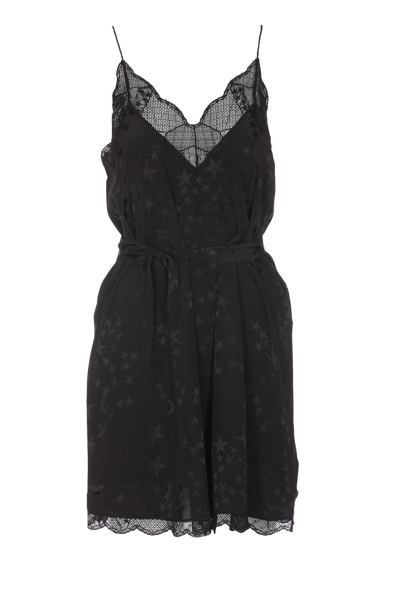 Zadig & Voltaire Ristyz Jac Star Dress in Black | Lyst