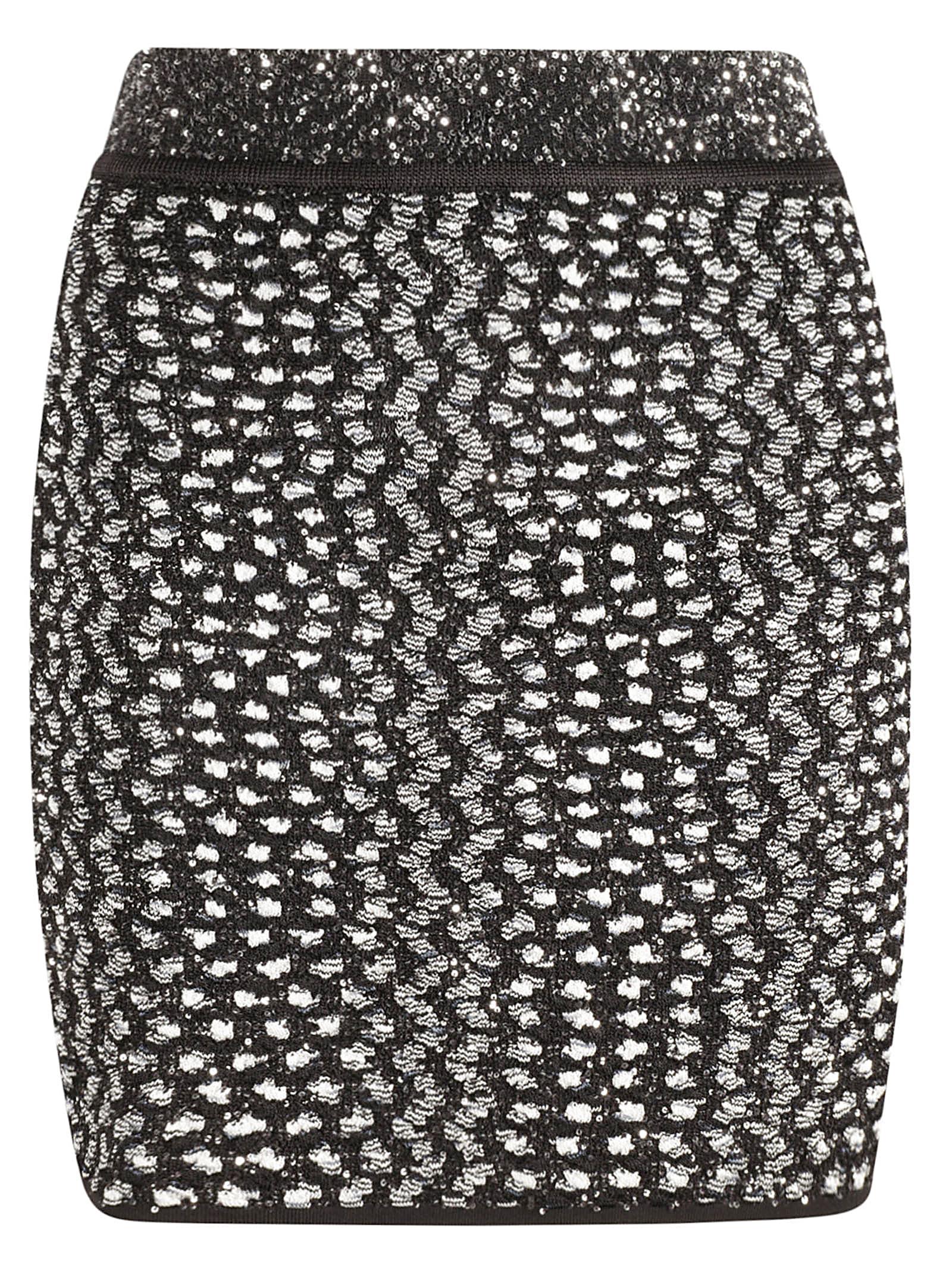 Black and white zig zag skirt sale