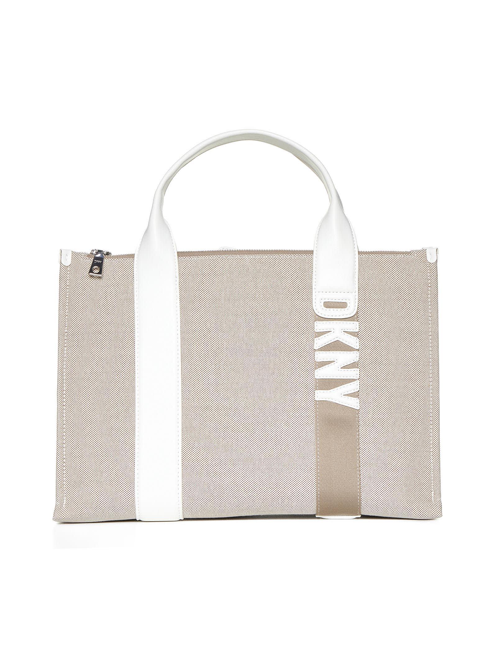 Dkny white tote bag sale