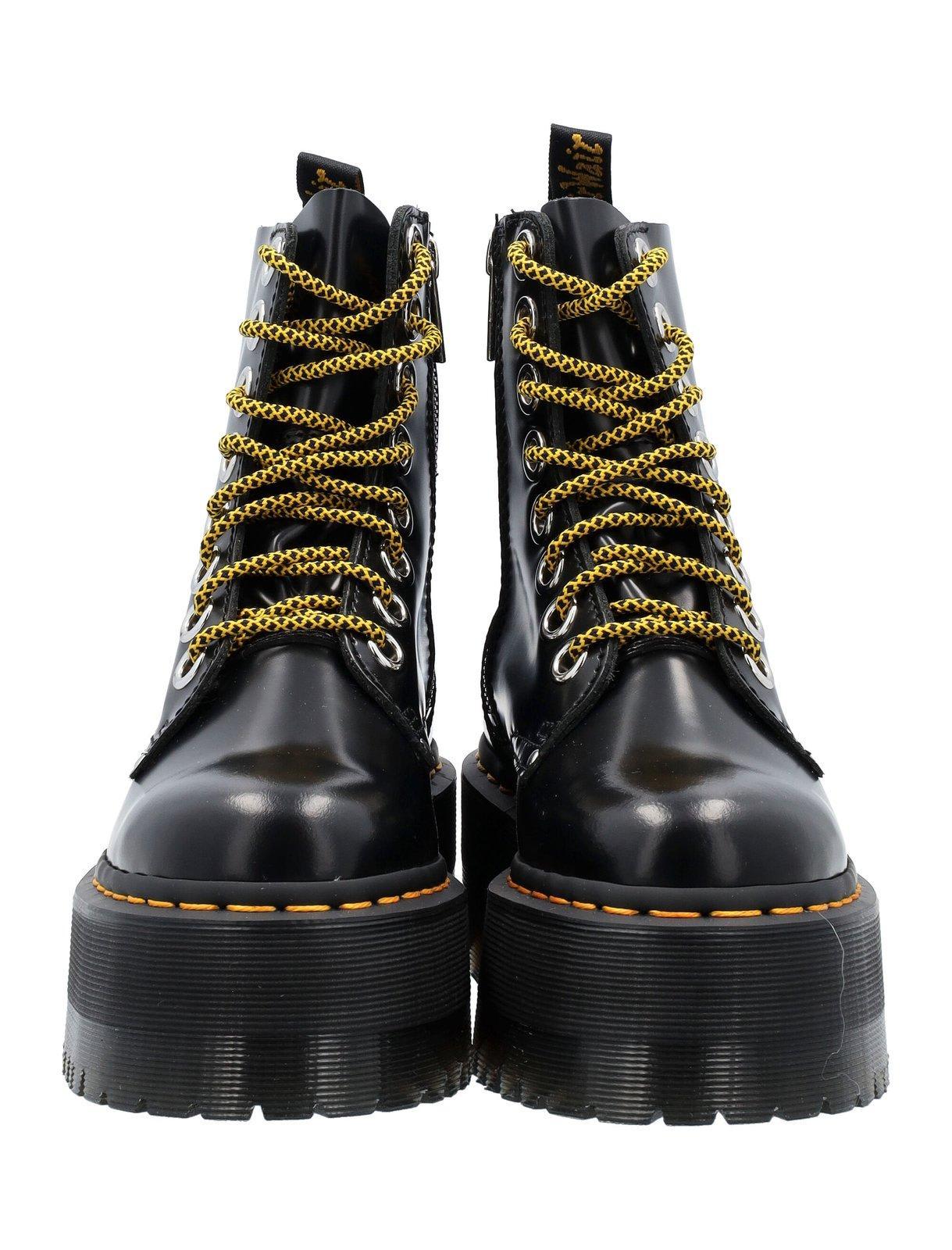 Dr. Martens Leather Jadon Max Platform Boots in Black - Save 21% | Lyst