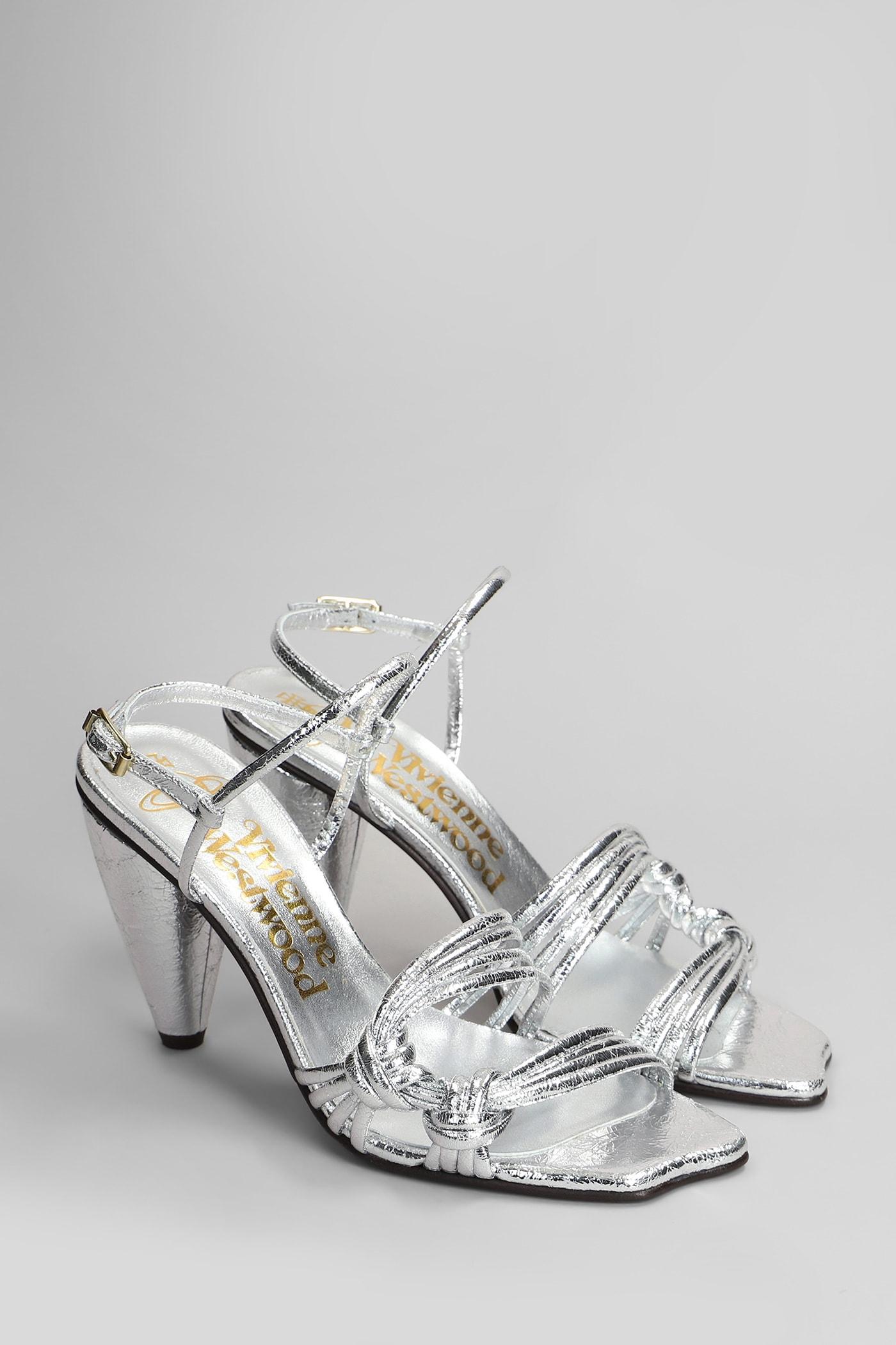 サンダル・ミュール VIVIENNE WESTWOOD Women Sandals 63809007W25SILVER Silver Vivienne Westwood Sandal heels for Women | Online Sale up to