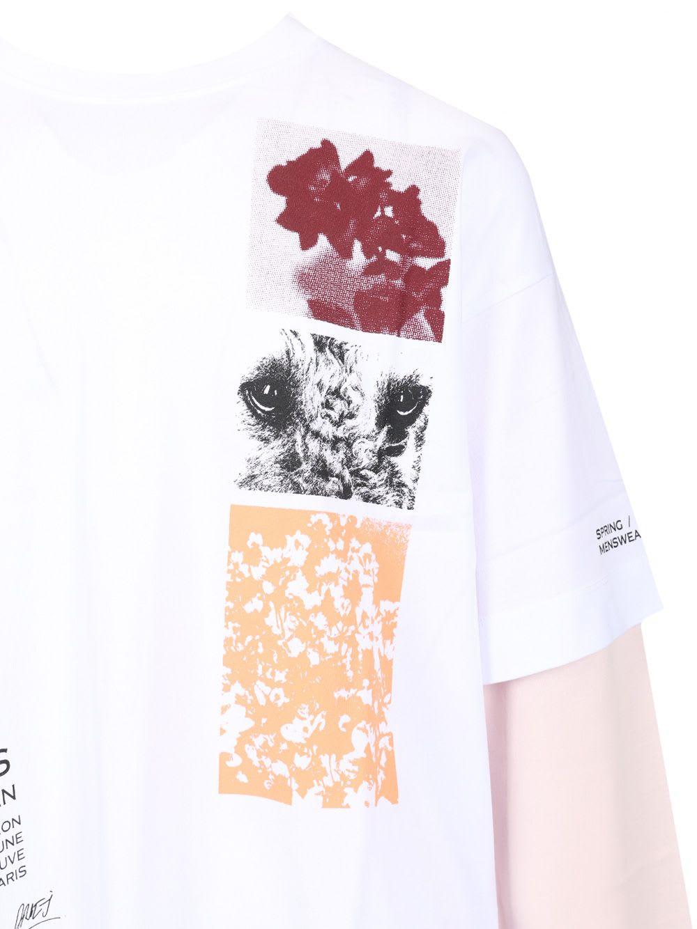 Tシャツ・カットソー Dries Van Noten Hemmings Printed Double Sleeve T-Shirt Dries Van Noten Hemmings Printed Double Sleeve T-Shirt in