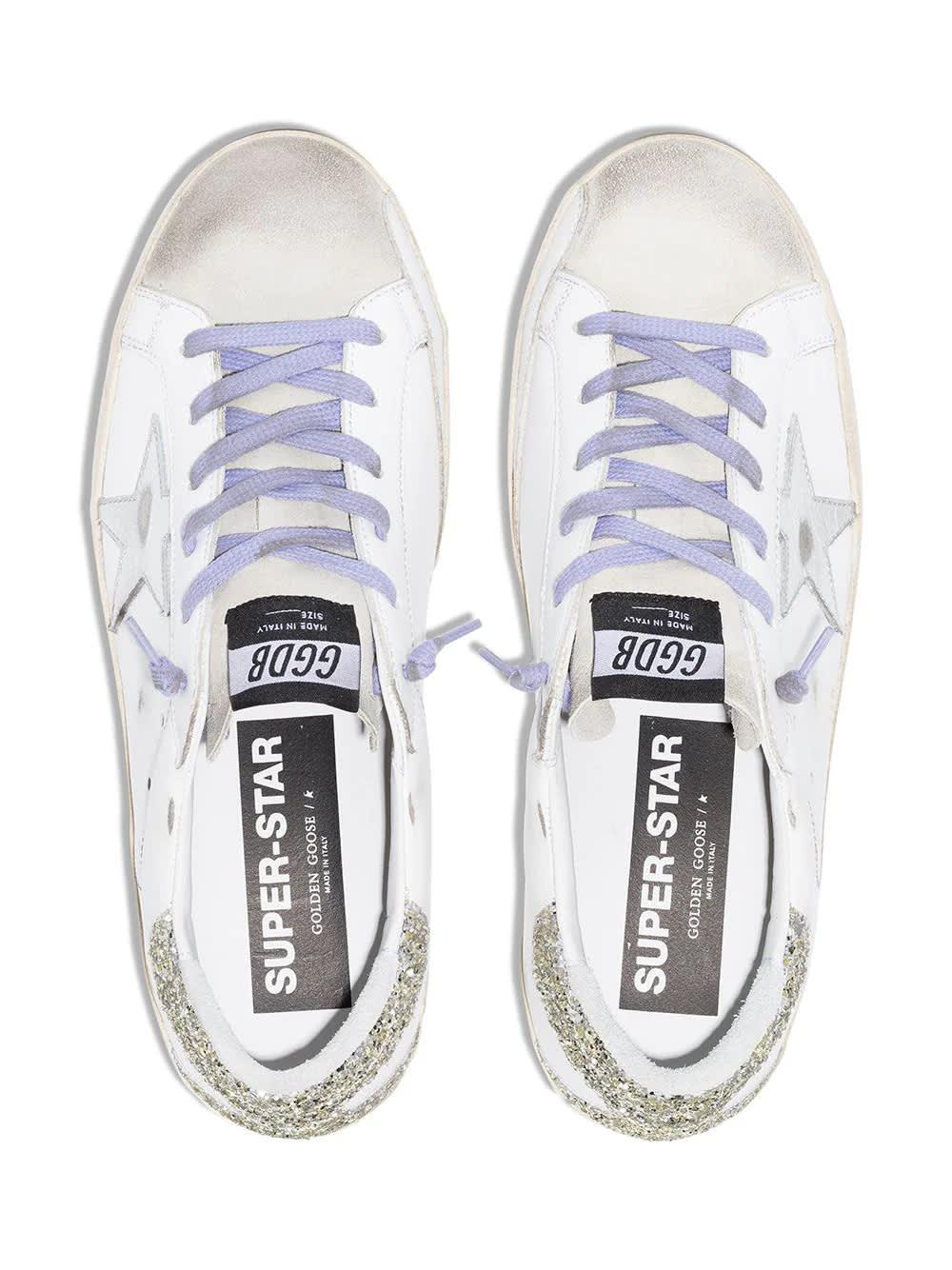 superstar sneaker white silver women s loafers