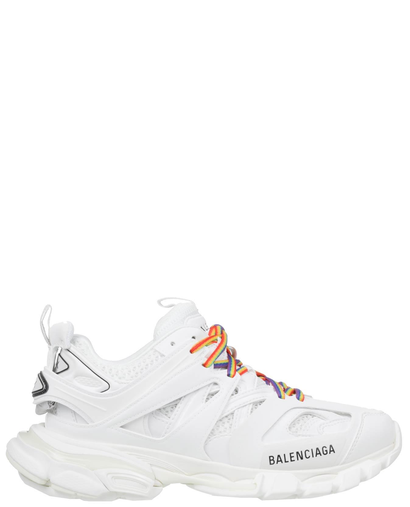 balenciaga white triple s clear sole sneakers