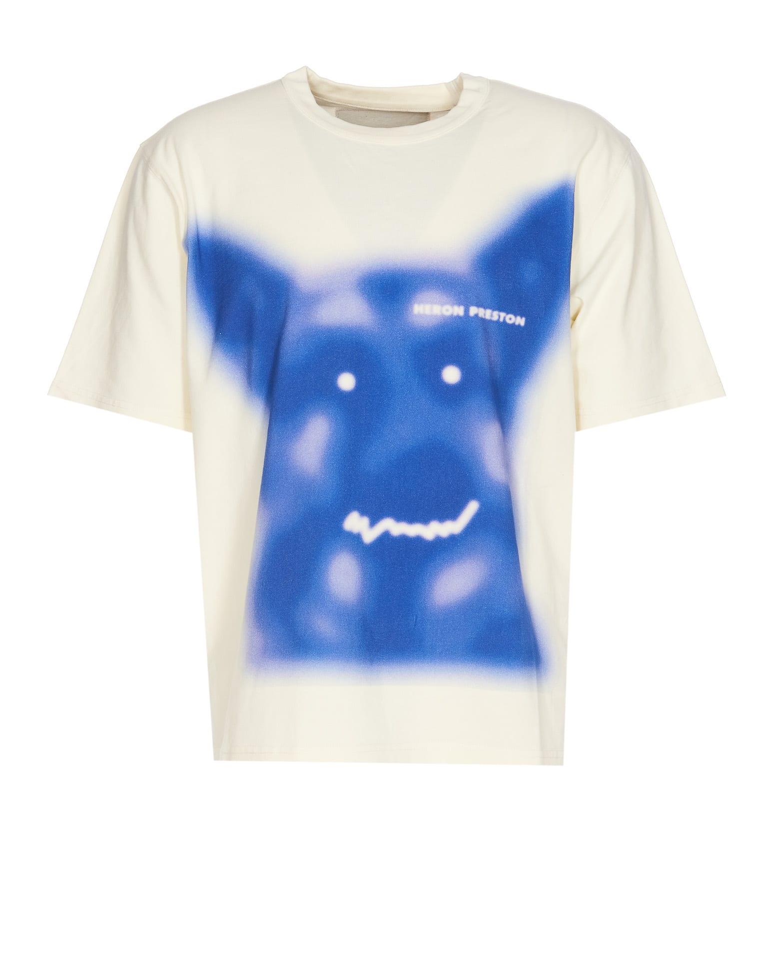 Heron Preston Beware Of Dog T-shirt in Blue for Men | Lyst